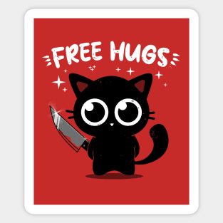 Free Kitty Hugs Sticker